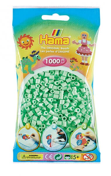 Hama Midi 207-98 Beads In Bag 1000 (Pastel Mint)