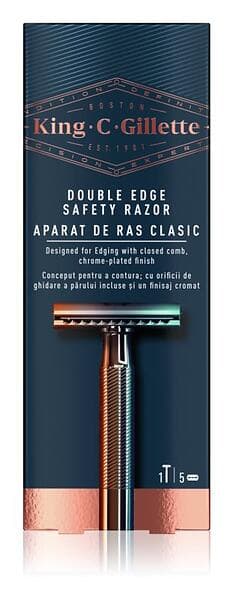 King C Gillette Double Edge Safety (+5 Extra Blades)