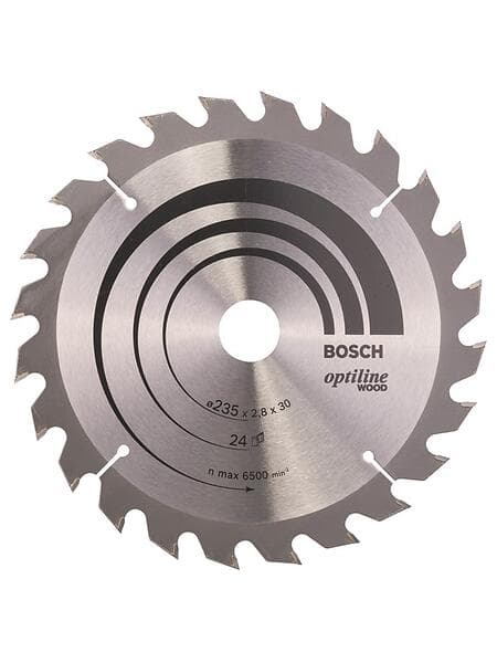 Bosch Cirkelsågklinga Optiline Wood 235 x 30/25 x 2.8 mm, 24