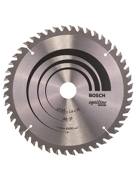 Bosch Cirkelsågklinga Optiline Wood 235 x 30/25 x 2.8 mm, 48