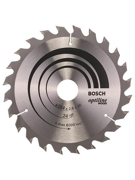 Bosch Cirkelsågklinga Optiline Wood 184 x 30 x 2.6 mm, 24