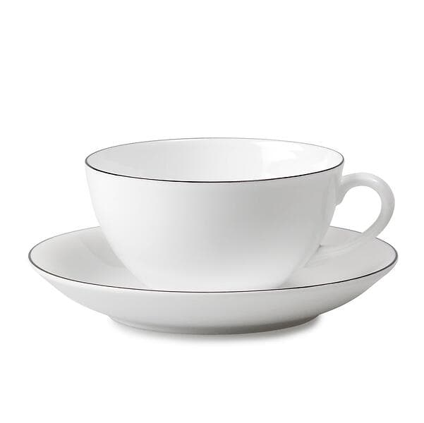 Gustavsbergs Porslinsfabrik Natur Teacup med fat 30cl