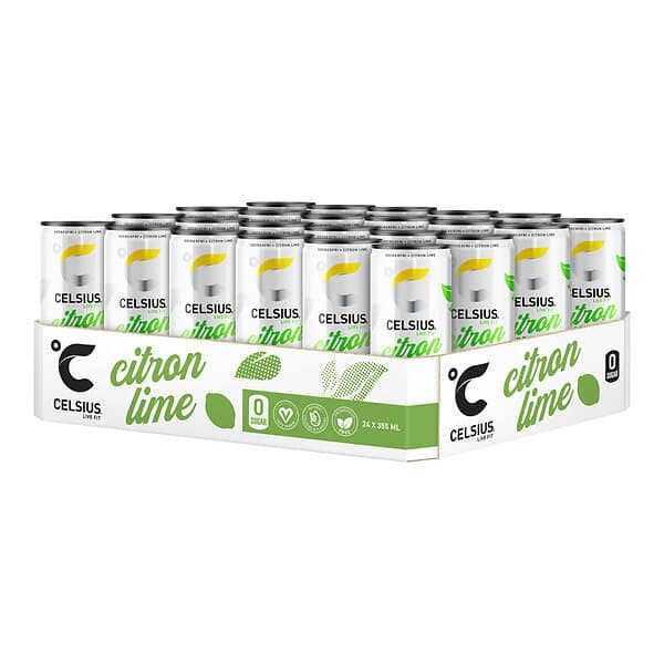 Celsius Citron Lime Kan 355ml 24-pack