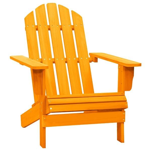 vidaXL Garden Adirondack Chair Solid Fir Wood Orange