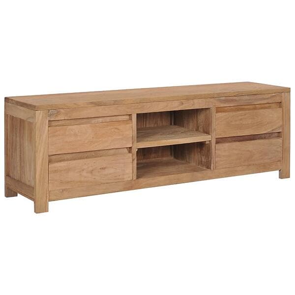 vidaXL TV Cabinet 120x30x40 cm Solid Teak Wood