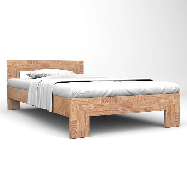 vidaXL Bed Frame Solid Oak Wood 160x200 cm