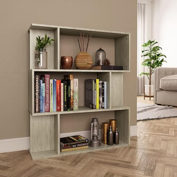 vidaXL Book Cabinet/Room Divider Sonoma Oak 80x24x96 cm Chipboard