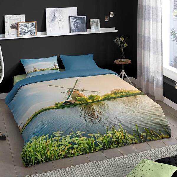 Good Morning Duvet Cover Windmill 140x200/220 cm Multicolour