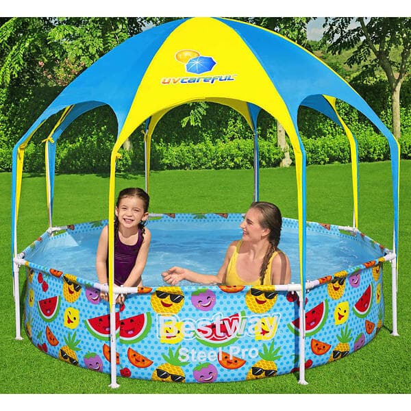 Bestway Steel Pro UV Careful Above Ground Pool for Kids 244x51cm