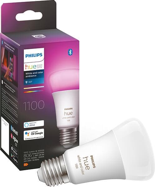 Philips Hue White And Color LED E27 A60 2000K-6500K + 16 million colors 1100lm 9