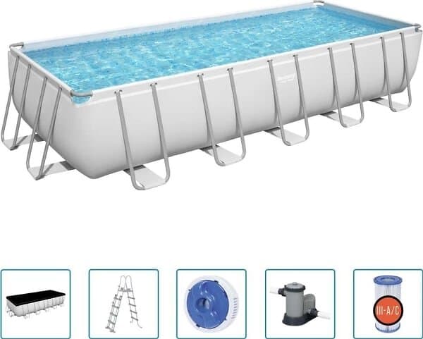 Bestway Power Steel Rectangular Pool Set 640x274cm