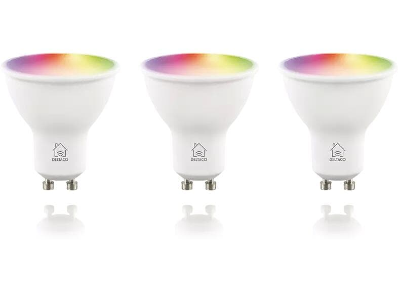 Deltaco SH-LGU10RGB 470lm GU10 5W (Dimmable) 3-pack