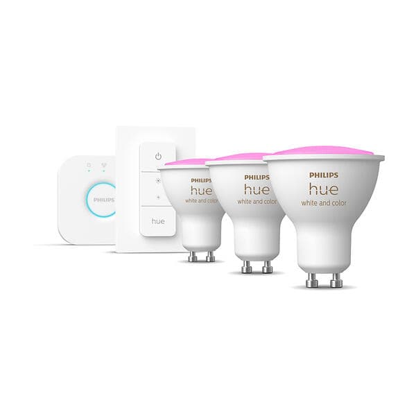 Philips Hue White and Color LED Starter Pack GU10 2000K-6500K 350lm 4.3W 3-pack