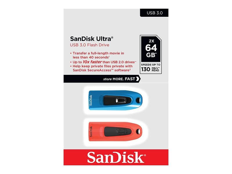 SanDisk USB 3.0 Ultra 2x 64GB