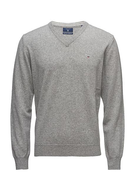 Gant Superfine Lambswool V-Neck Sweater (Herre)