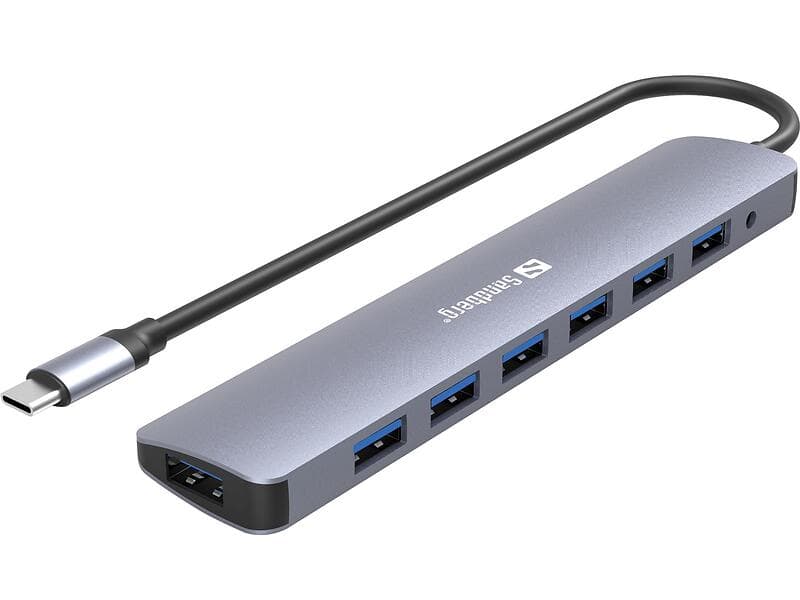 Sandberg USB-C to 7 x USB 3.0 Hub (136-40)