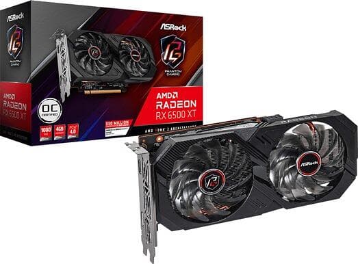 ASRock Radeon RX 6500 XT Phantom Gaming D OC HDMI DP 4GB