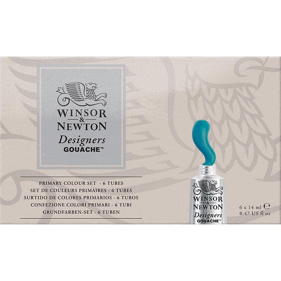 Winsor & Newton Designers Gouache Primary Set 6x14ml