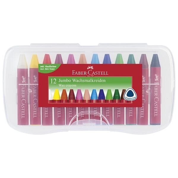 Faber-Castell Jumbo Vaxkritor 12st