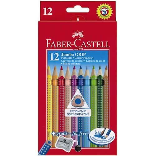 Faber-Castell Jumbo Grip Färgpennor 12st