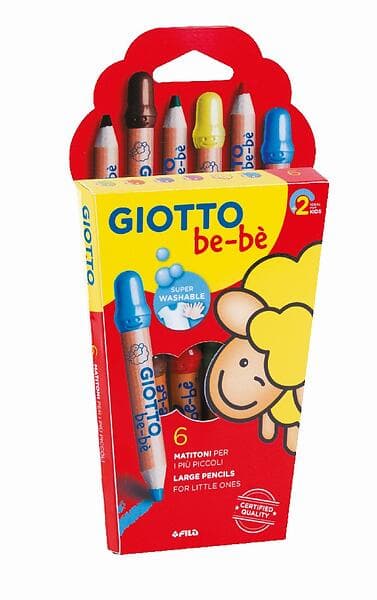 Giotto Be-Bè Färgpennor 6st