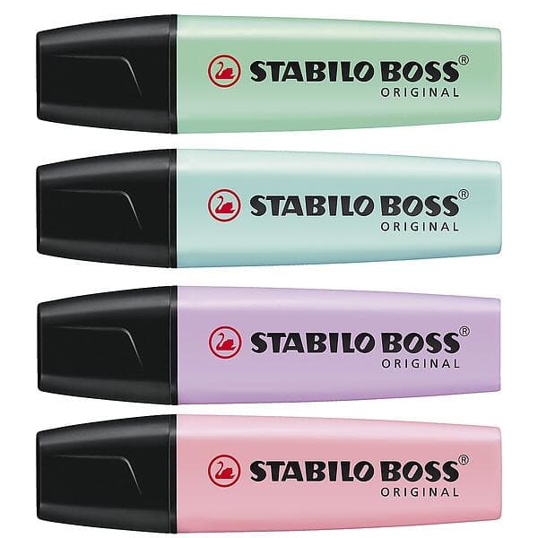 Stabilo Boss Original Pastel Överstrykningspennor 4-pack