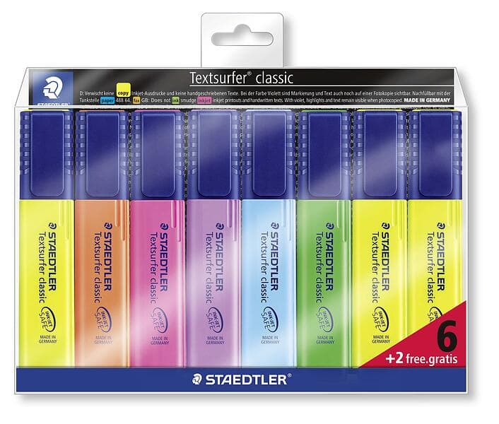 Staedtler Textsurfer Classic 364 Överstrykningspennor 8-pack