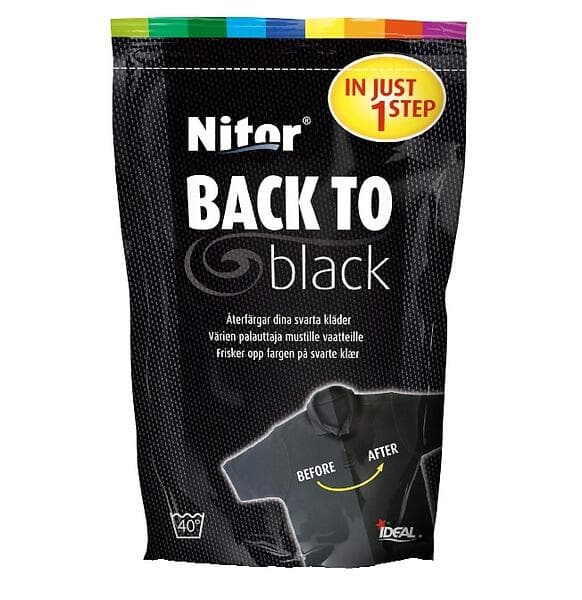 Nitor Back to Black Textilfärg