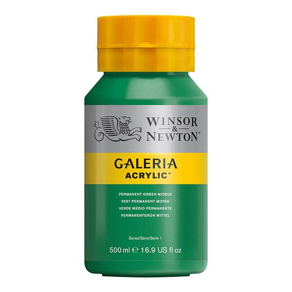 Winsor & Newton Galeria Akrylfärg Permanent Green Middle 484 500ml