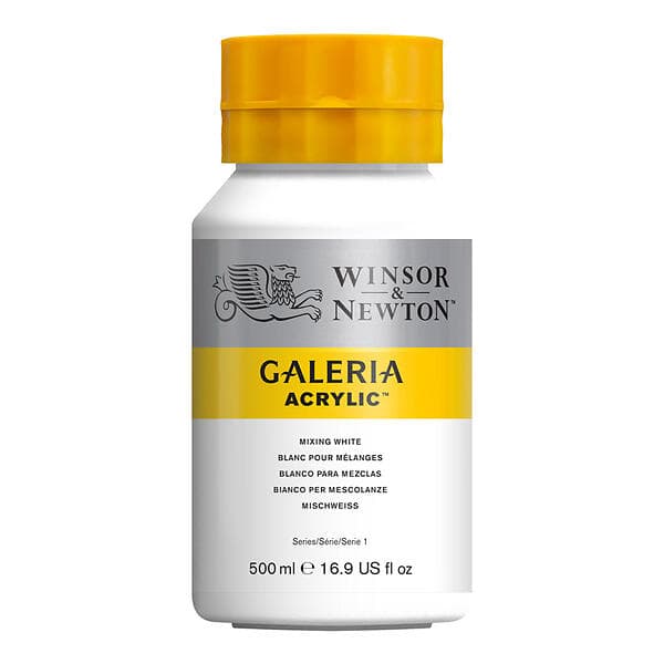 Winsor & Newton Galeria Akrylfärg Mixing White 415 500ml