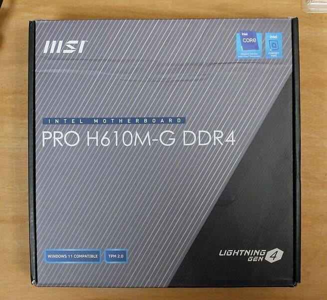 MSI PRO H610M-G DDR4