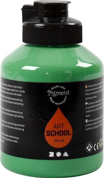 Pigment Art School Akrylfärg Grön 500ml