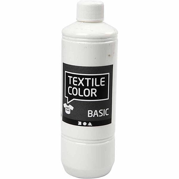 Creativ Company Textile Color Basic Textilfärg Vit 500ml