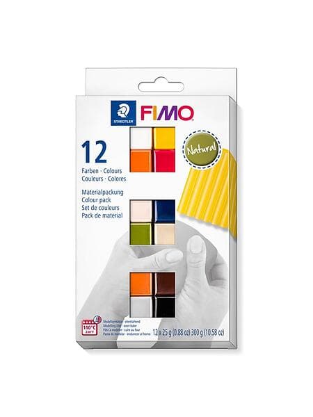 Staedtler Fimo Natural Colour Pack Modellera 12x25g