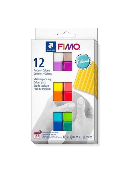 Staedtler Fimo Brilliant Colour Pack Modellera 12x25g