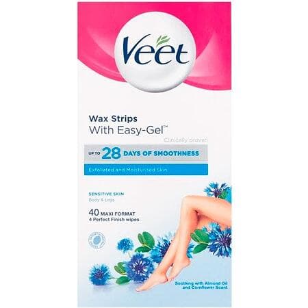 Veet Easy-Gel Sensitive Skin Wax Strips 40st