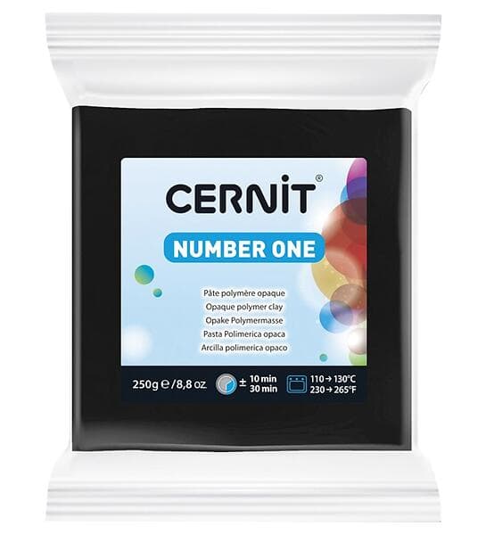 Cernit Number One 100 Sort Polymerlera 250g