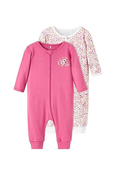 name it Zipped Nightsuit Pyjamas 2-pack