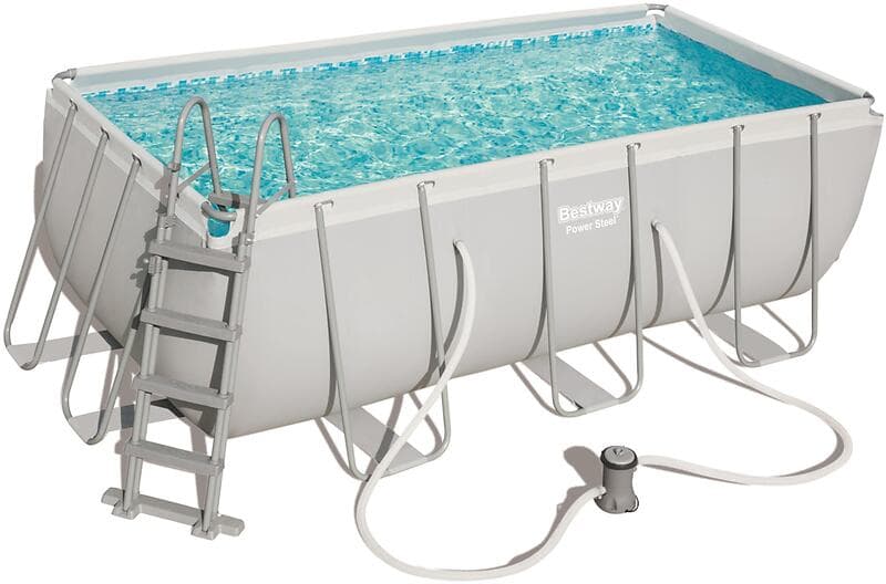 Bestway Power Steel Rectangular Pool Set 5in1 412x201x122cm