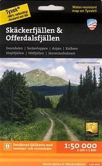 Skäckerfjällen & Offerdalsfjällen 1-50.000