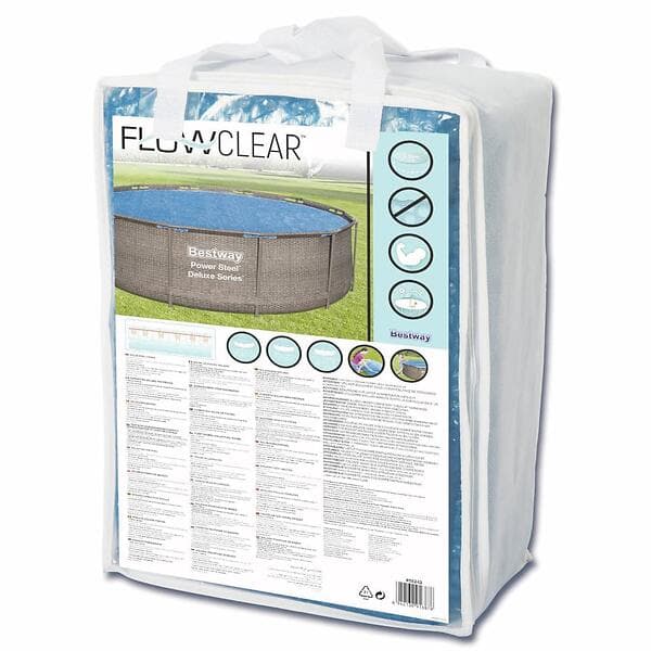 Bestway Soldrevet Flowclear Pool Cover 356cm