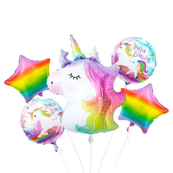 Amscan Unicorn Ballongbukett 5-pack