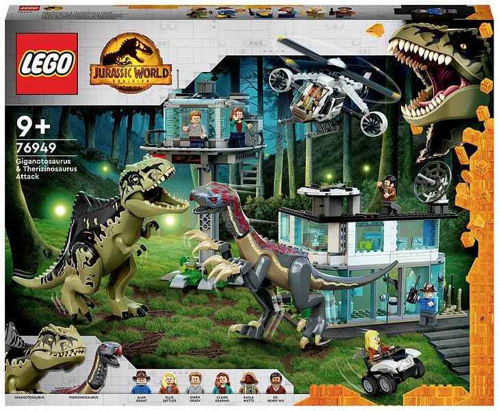 LEGO Jurassic World 76949 Giganotosaurus og therizinosaurus-angreb