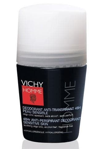 Vichy Homme 48Hr Antiperspirant Sensitive Skin Roll-On 50ml