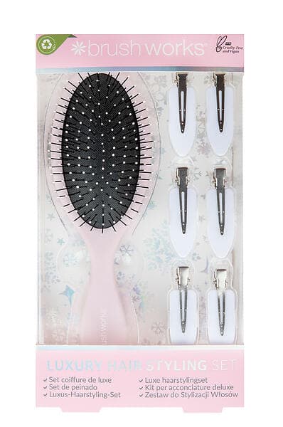 Brush Works Luxury Pink Hair Styling Set