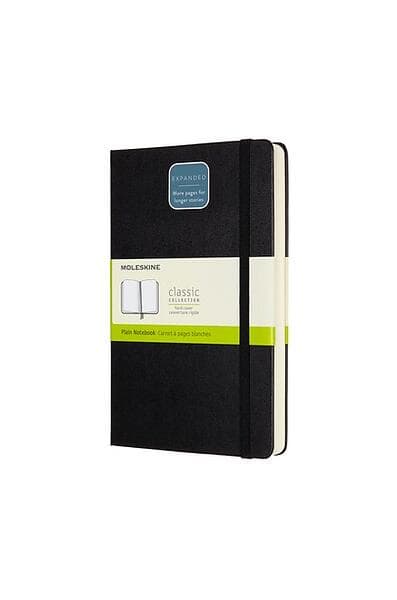 Moleskine Expanded Large Plain Hardcover Notebook