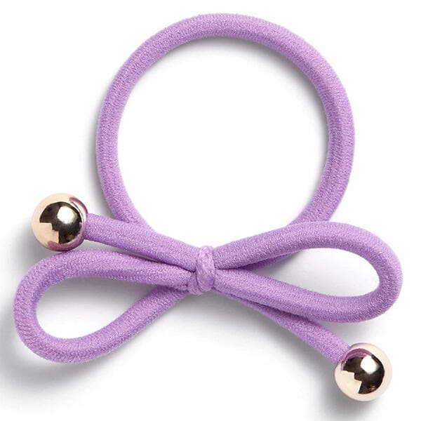 IA Bon Bon Hair Tie Gold Bead Lilac 1st