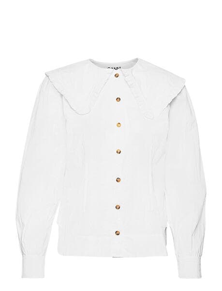 Ganni Cotton Poplin Blouse