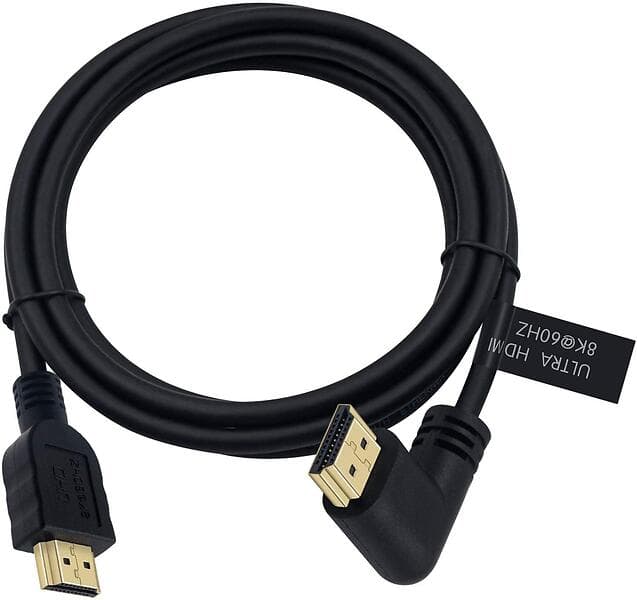 NÖRDIC HDMI - HDMI Ultra High Speed (angled) 1m