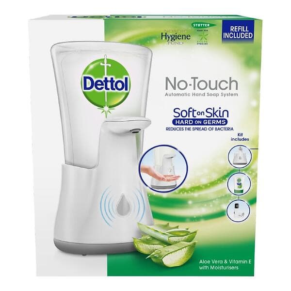 Dettol No Touch Startkit Automatisk Tvålpump 250ml (White)